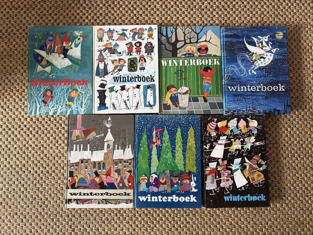 7 x winterboek, Gelezen, Fictie algemeen, Diverse auteurs, Ophalen of Verzenden