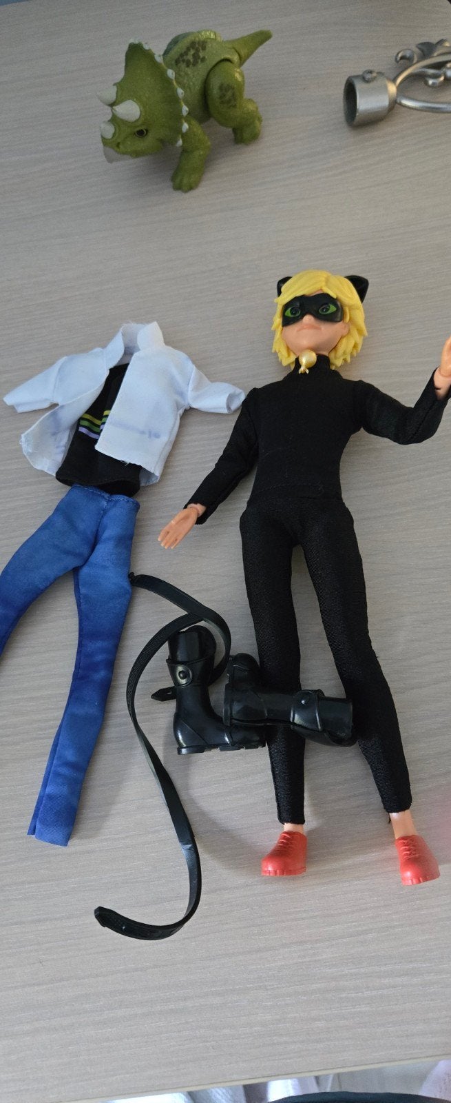 Miraculous Ladybug Cat Noir actiefiguur met kleding, Ophalen of Verzenden