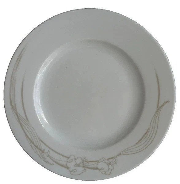 Mosa ontbijtborden 6-delig 21cm wit grijs bloemig, Coolsingel 104, 3011 AG Rotterdam, Netherlands, Overige merken, Verzenden, Zo goed als nieuw