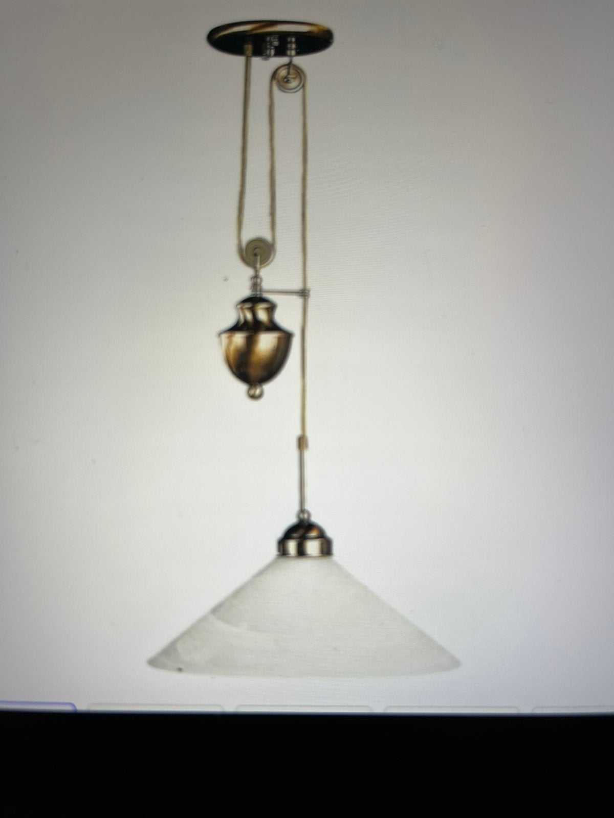 Hanglamp katrol met contragewicht, Huis en Inrichting, Ophalen, Zo goed als nieuw
