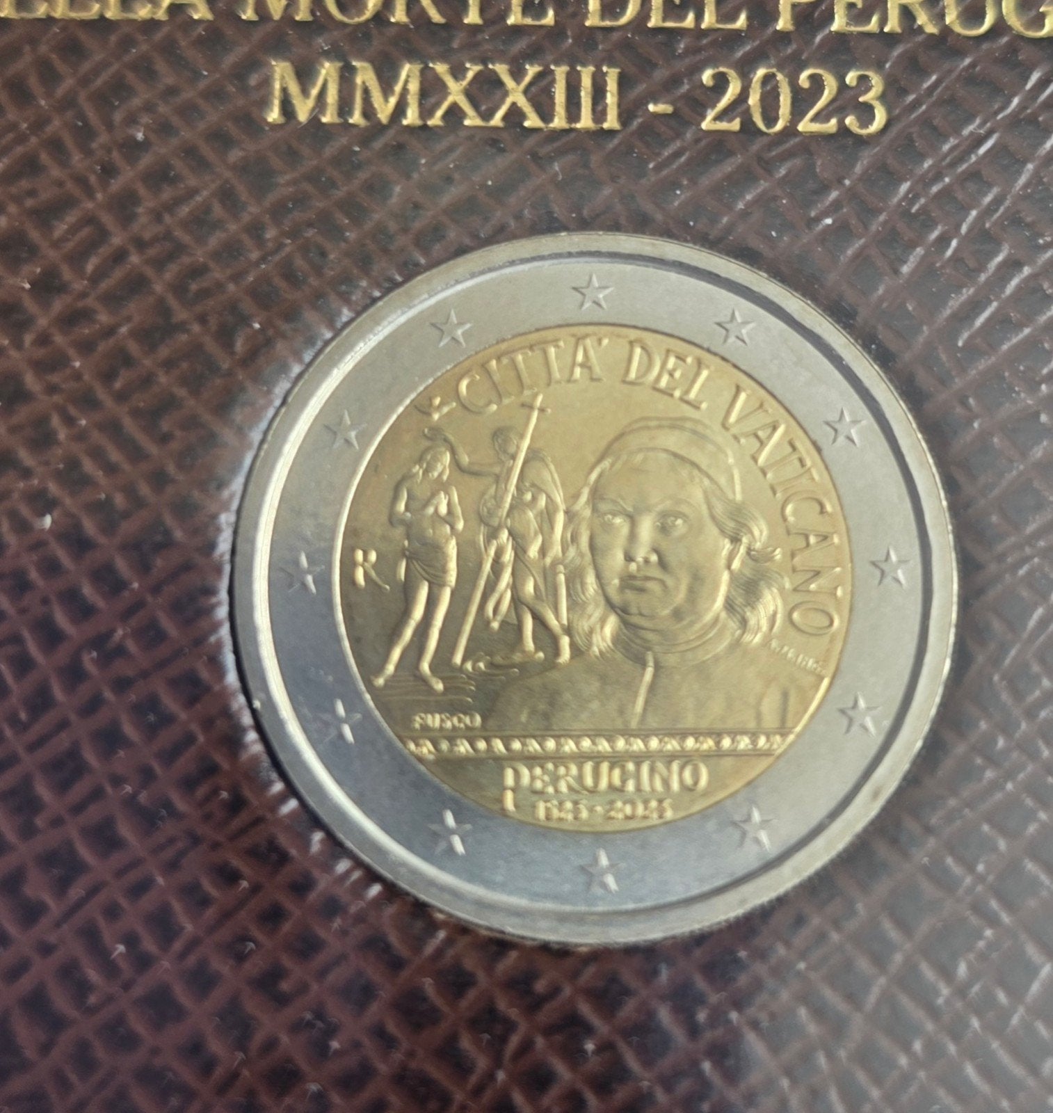 2 euro Vaticaanstad 2023 Perugino in coincard, Ophalen of Verzenden, Vaticaanstad, 2 euro, Losse munt