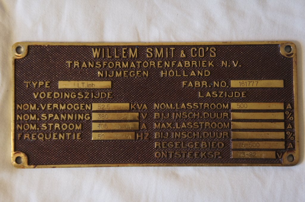 bronzen plaat, Ophalen of Verzenden, Gebruikt