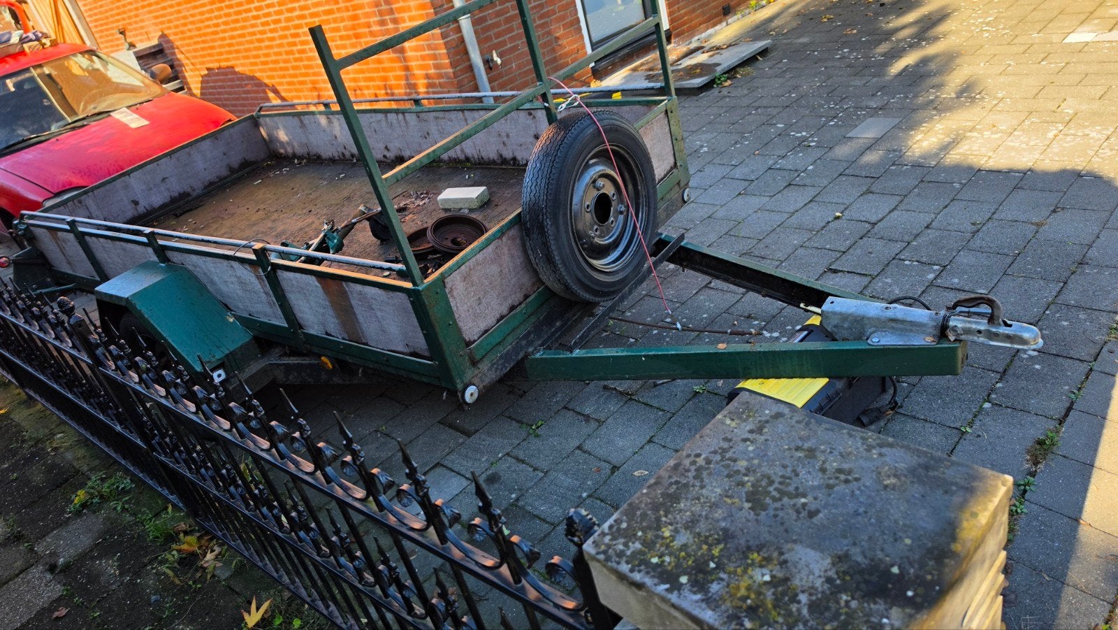 Robuuste aanhangwagen - Ideaal voor klussen en transport, Ophalen, Gebruikt