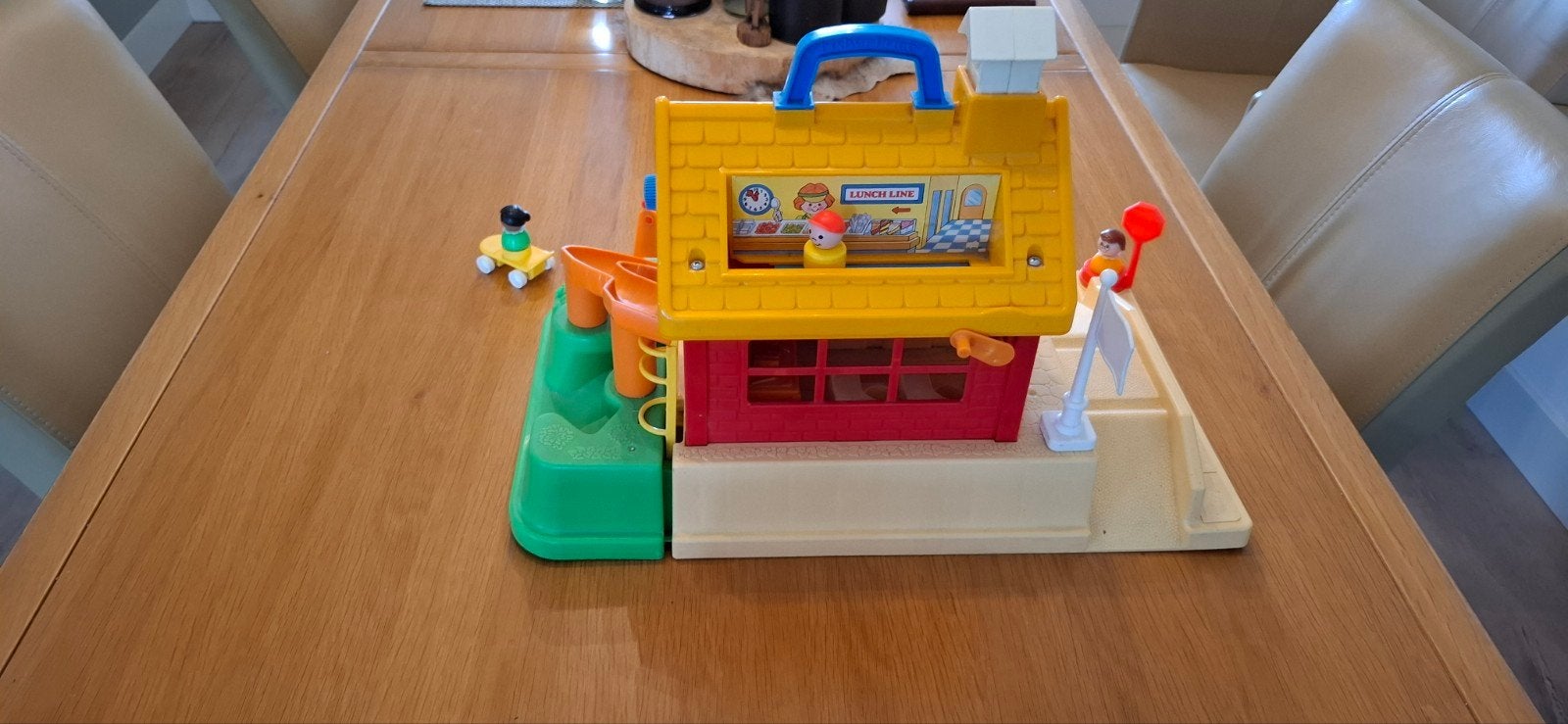 Fisher-Price Schooltje Speelset met Figuren en Accessoires, Ophalen, Gebruikt, Speelset