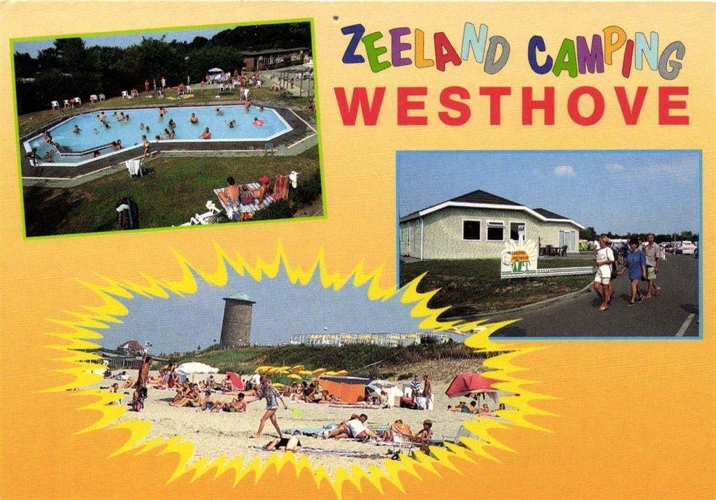 Zeeland Camping Westhove - Aagtekerke - 3 afb - 1998 gelopen, Verzamelen, Ansichtkaarten | Nederland, Gelopen, Zeeland, Voor 1920