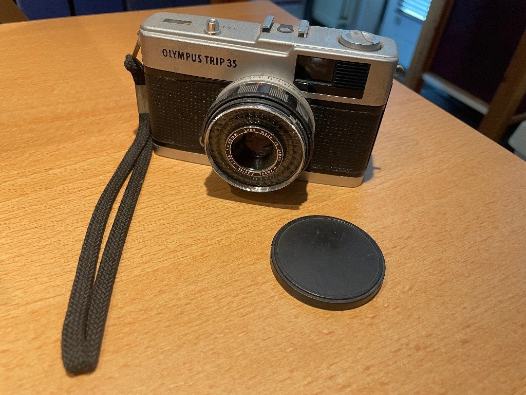 Olympus Trip 35 analoge camera, Audio, Tv en Foto, Fotocamera's Analoog, Ophalen of Verzenden, Gebruikt, Compact, Olympus