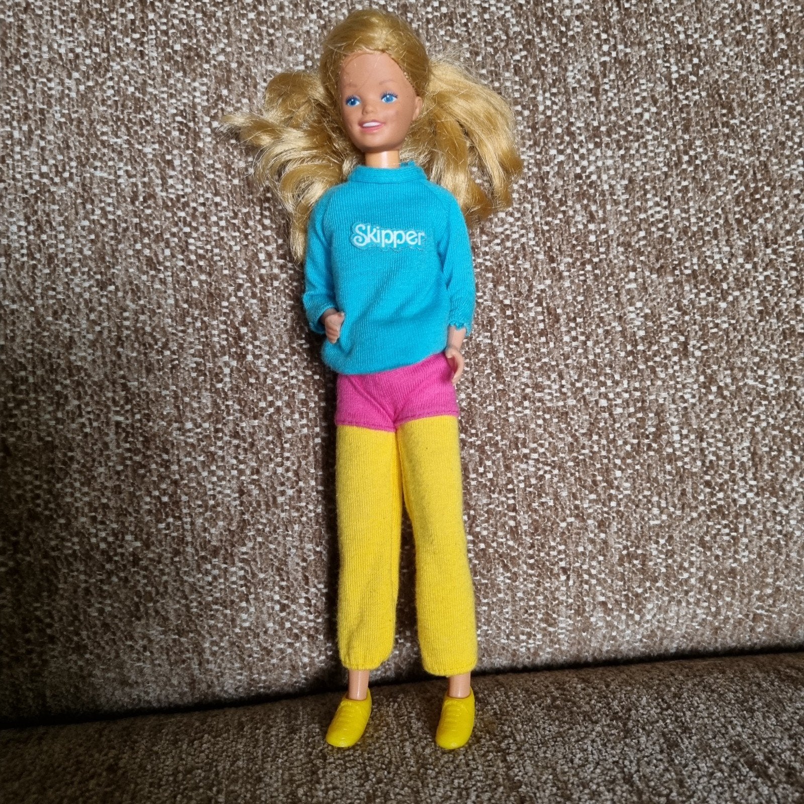 Vintage Skipper pop met originele kleding, Verzamelen, Ophalen of Verzenden, Gebruikt