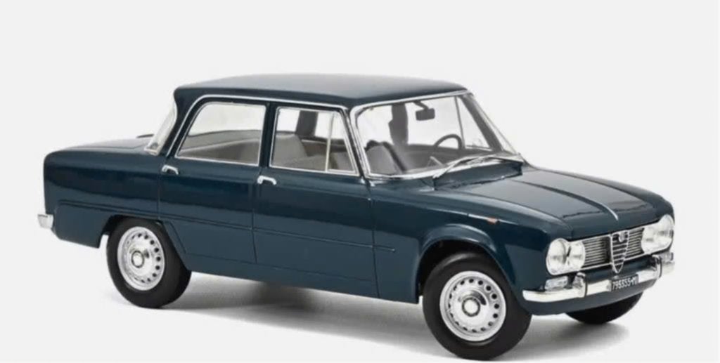 Alfa Romeo Giulia TI 1964 Blauw NOREV schaal 1/18 187971