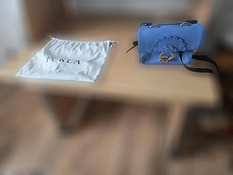 Furla, Verzenden, Zo goed als nieuw, Blauw, Handtas