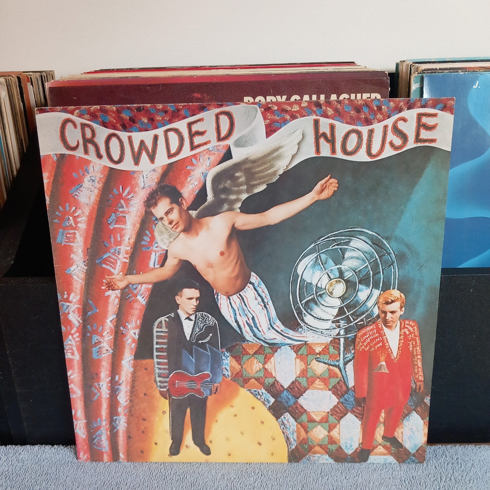 Lp crowded house crowded house  1986, Ophalen of Verzenden, Gebruikt, 12 inch
