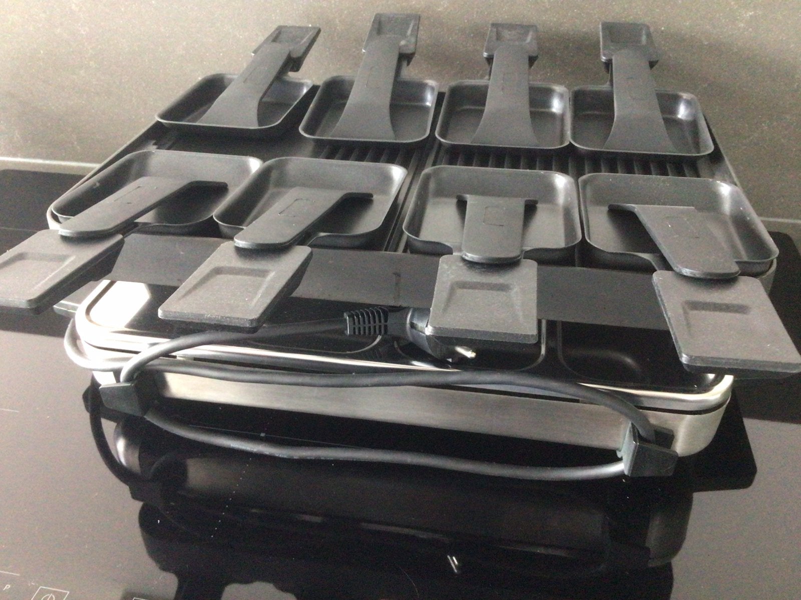 TEFAL gourmetset voor 8 personen z.g.a.n. KOOPJE, Ophalen of Verzenden, Zo goed als nieuw, 8 personen of meer