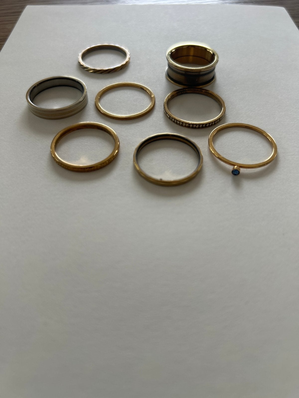 Ixxxi basisring met 7 vulringen maat 18, Sieraden, Tassen en Uiterlijk, Ringen, 18 tot 19, Gebruikt, Ophalen of Verzenden, Met edelsteen