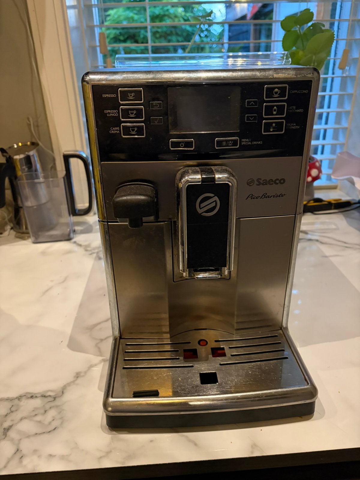 Saeco Pico Baristo koffie apparaat, Ophalen, Zo goed als nieuw, Koffiemachine, Gemalen koffie