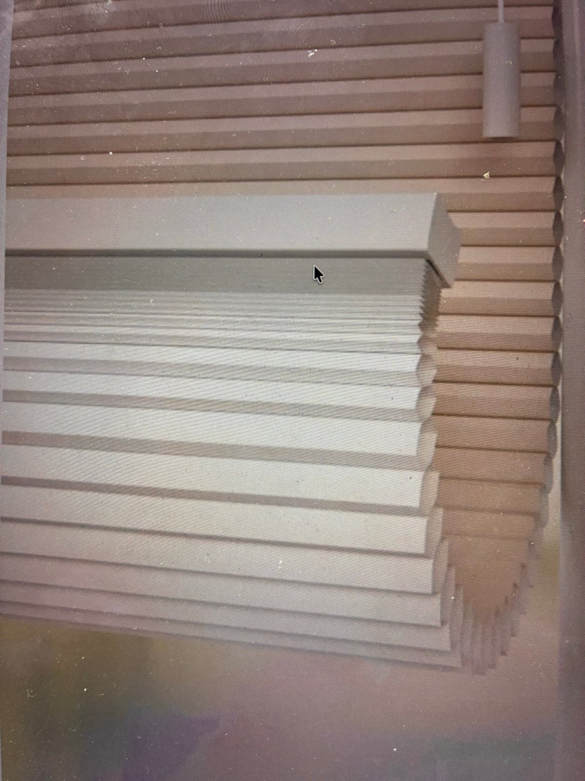 Plisse gordijn - Beige - 238.9x155.4cm - nieuw in verpakking, Ophalen, Beige, Nieuw, 239 cm