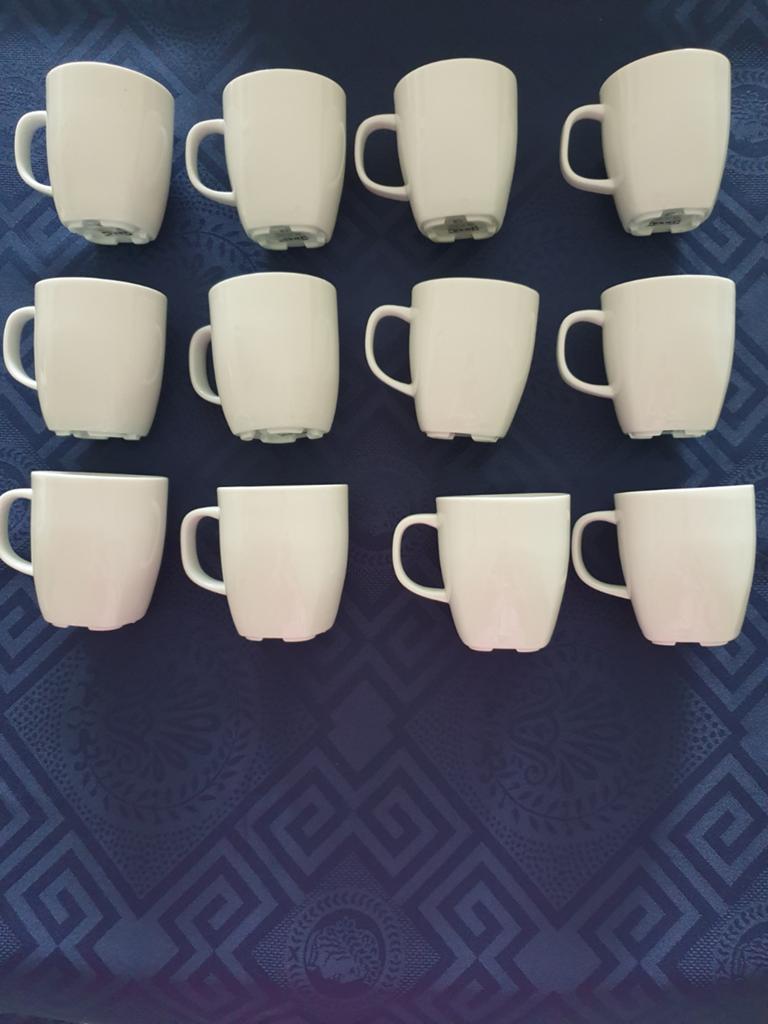 12 Witte IKEA Kopjes - Zo goed als nieuw, Huis en Inrichting, Keuken | Servies, Ophalen of Verzenden
