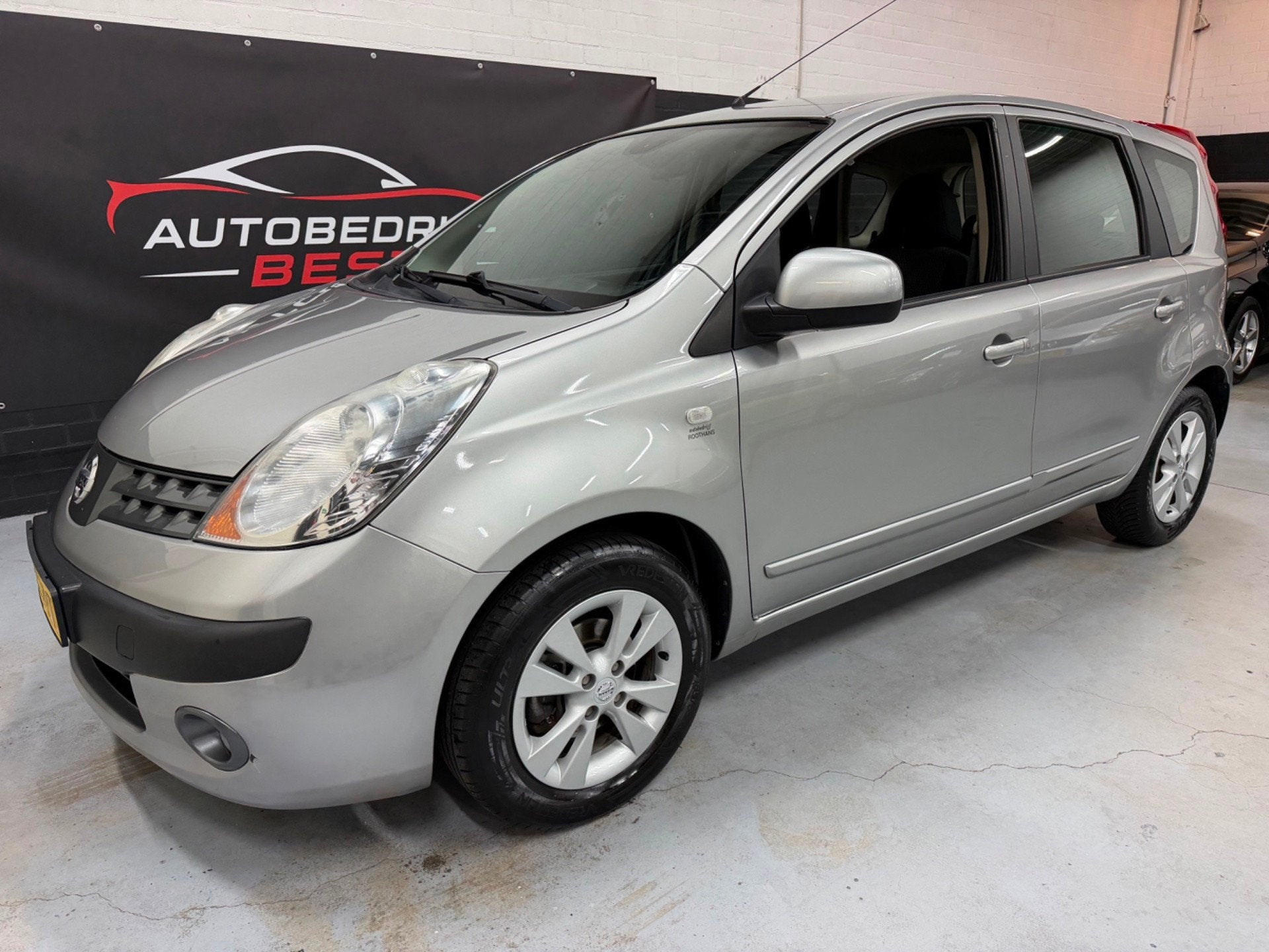 Nissan Note 1.4 Acenta Nap/Clima/APK 09-07-2027!, Voorwielaandrijving, Stof, Gebruikt, Zwart