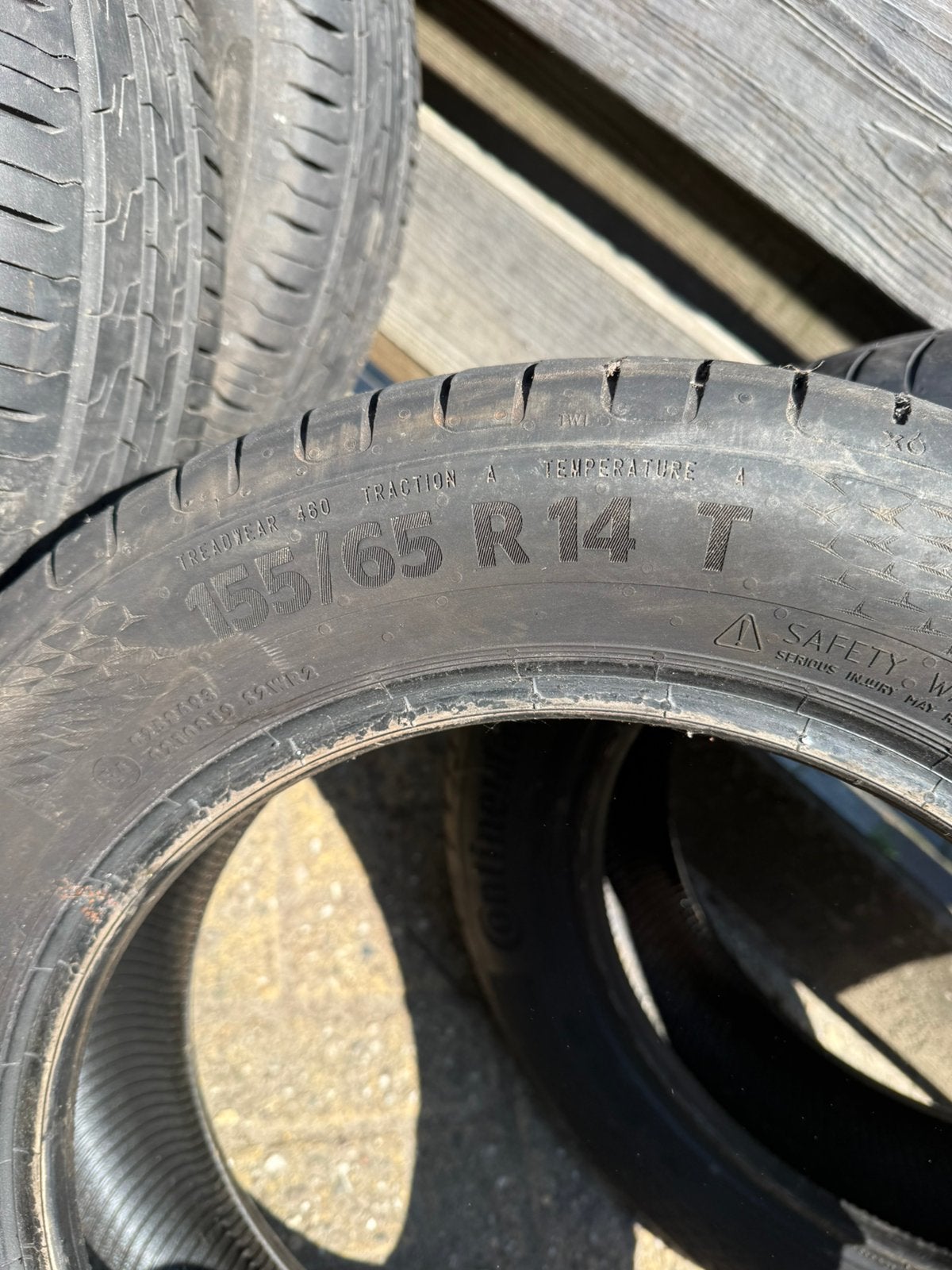 4x continental zomer banden  155/65R14 t, Ophalen