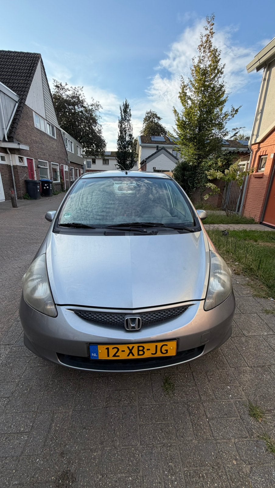 Honda Jazz 1.2 I 2007 Grijs, Auto's, 450 kg, 40 €/maand, 4 cilinders, Origineel Nederlands
