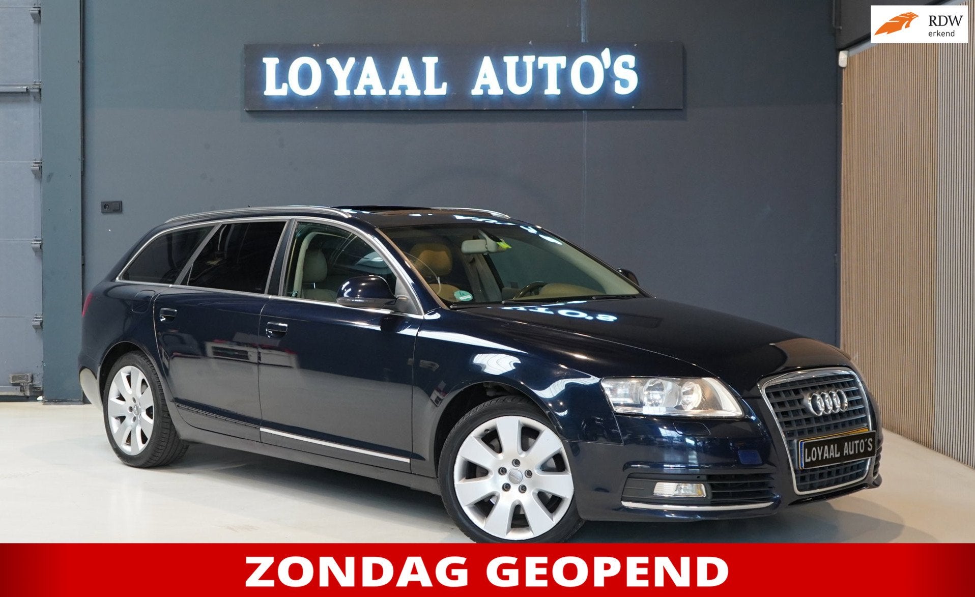 Audi A6 Avant 2.0 TFSI Business Edition | SCHUIFDAK | AUTO., Auto's, Gebruikt, 1984 cc, Blauw, Origineel Nederlands