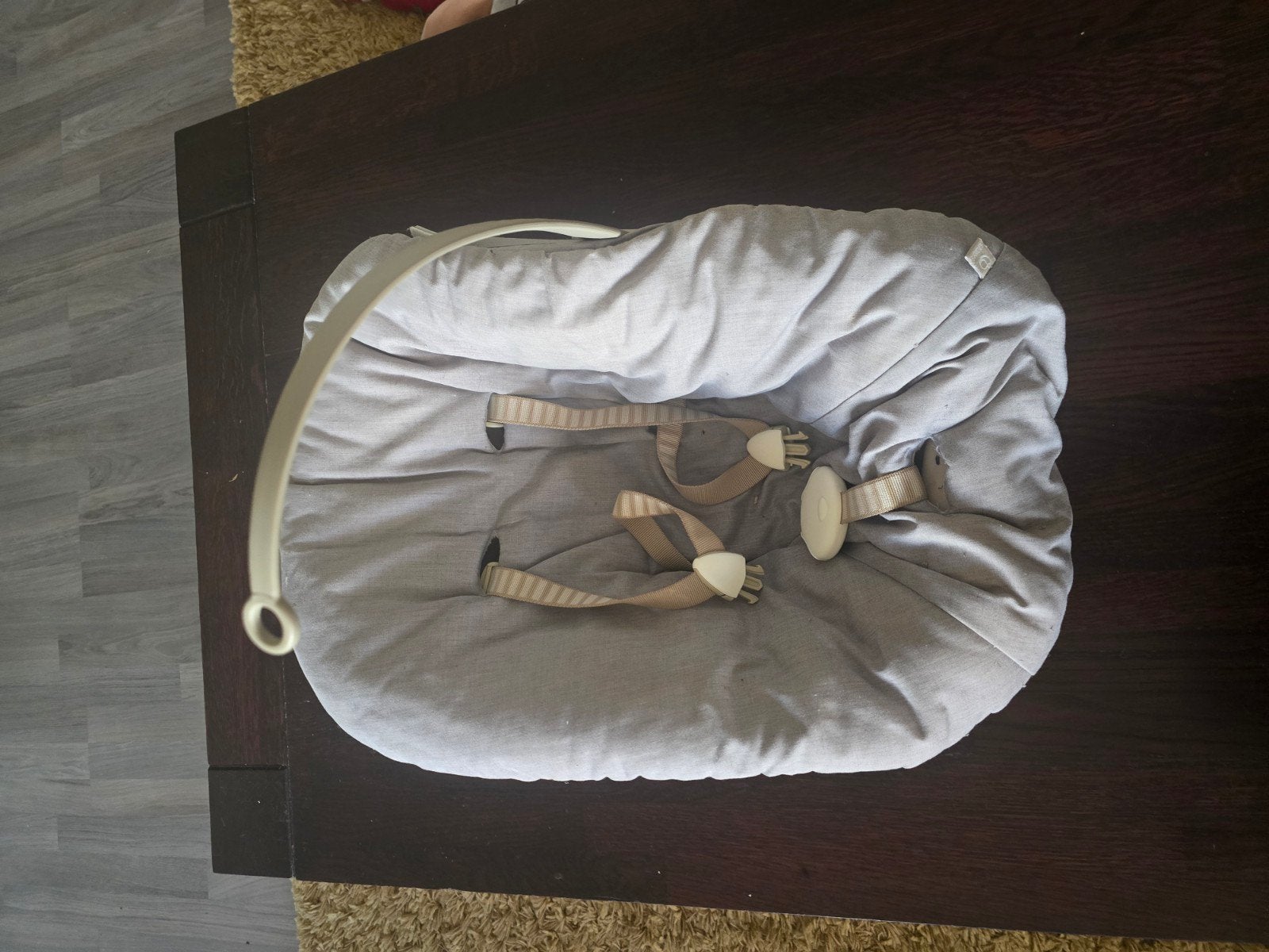 Stokke Tripp Trapp Newborn Set - Grijs, Ophalen of Verzenden, Gebruikt, Overige typen, Gordel(s)