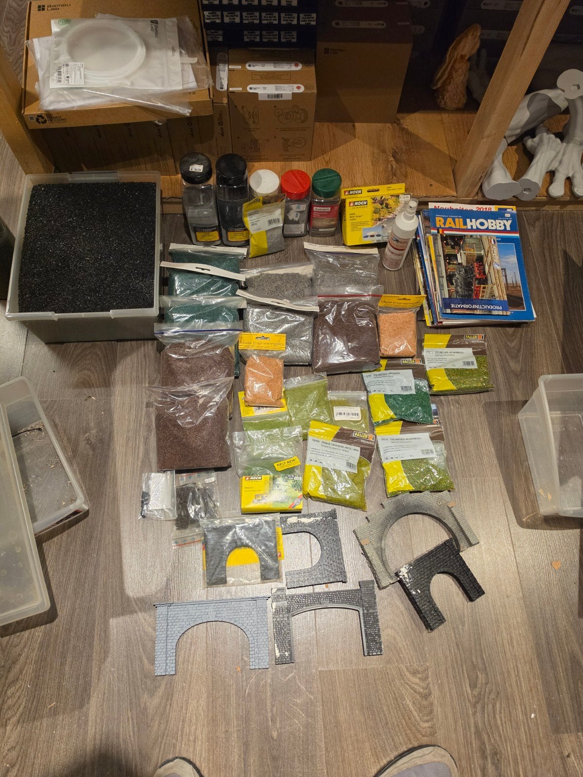 Modelbouw Scenery Materialen: Strooisel, Ballast & Kolen, Ophalen, Gebruikt, Natuur