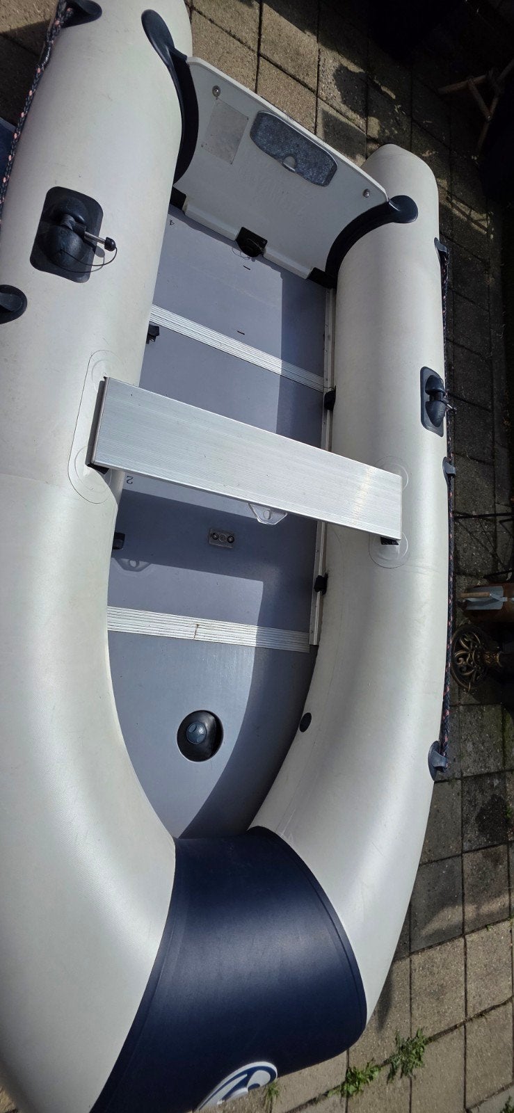 YAM 300 opblaasbare rubberboot, Ophalen, Gebruikt