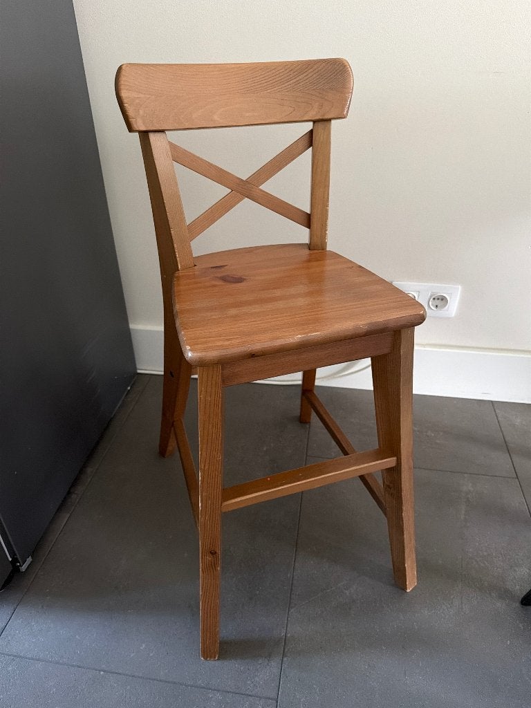 İkea Kinder Stoelen Houten hoge stoel, Ophalen, Gebruikt, Stoel(en)
