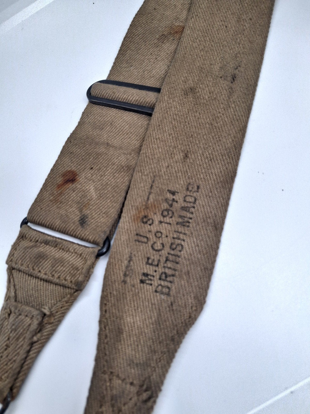 US WW2 Musette Bag strap Britse made, Verzamelen, Amerika, ., Ophalen of Verzenden, .
