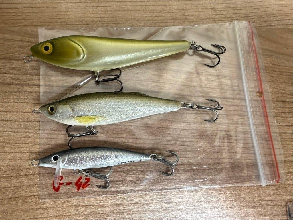 3x Handmade Wobblers voor Roofblei Nieuw Gamakatsu Dreggen, Watersport en Boten, Haak, Nieuw, Ophalen of Verzenden, E