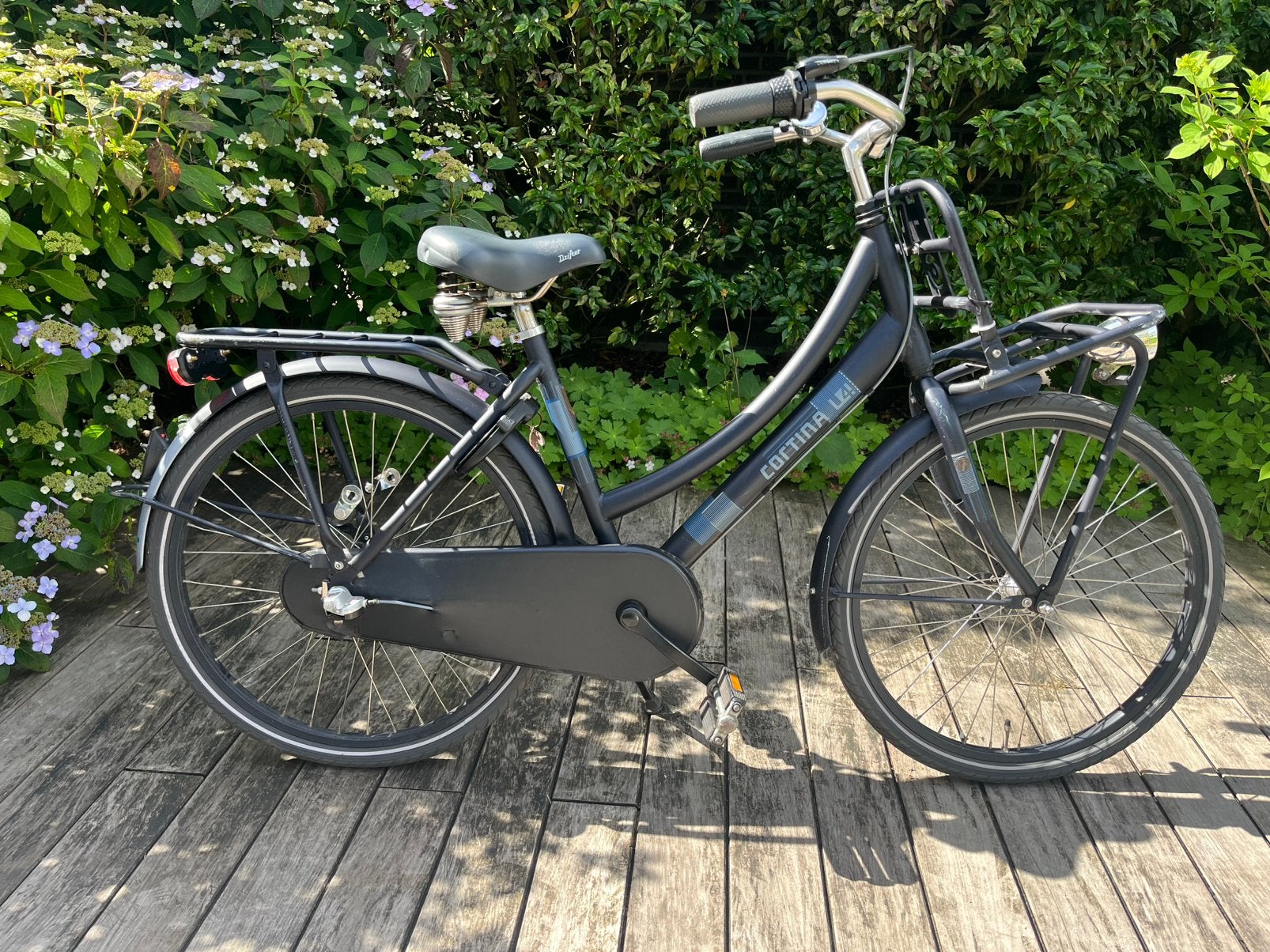 Cortina U4 Meisjesfiets - Blauw, 24 inch, Fietsen en Brommers, Fietsen | Meisjes, Ophalen, Gebruikt, 24 inch, Versnellingen