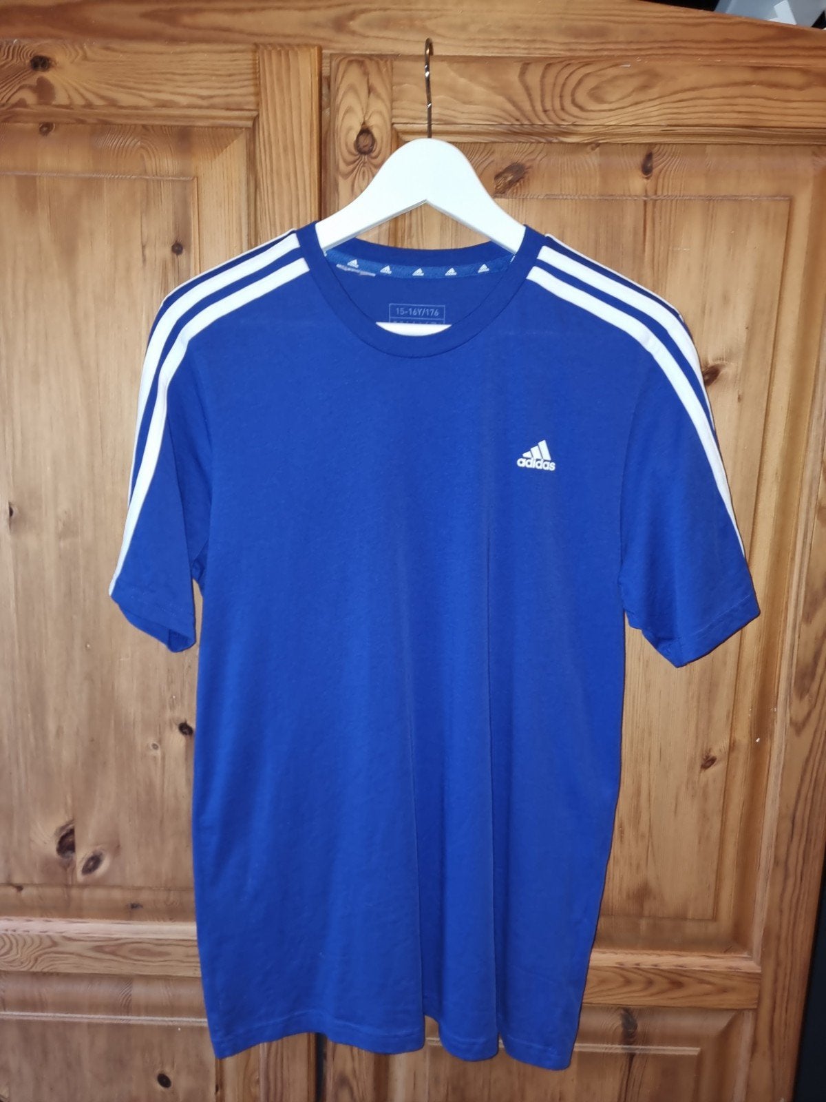 Adidas sport shirt, Ophalen, Zo goed als nieuw, Maat 46 (S) of kleiner, Blauw