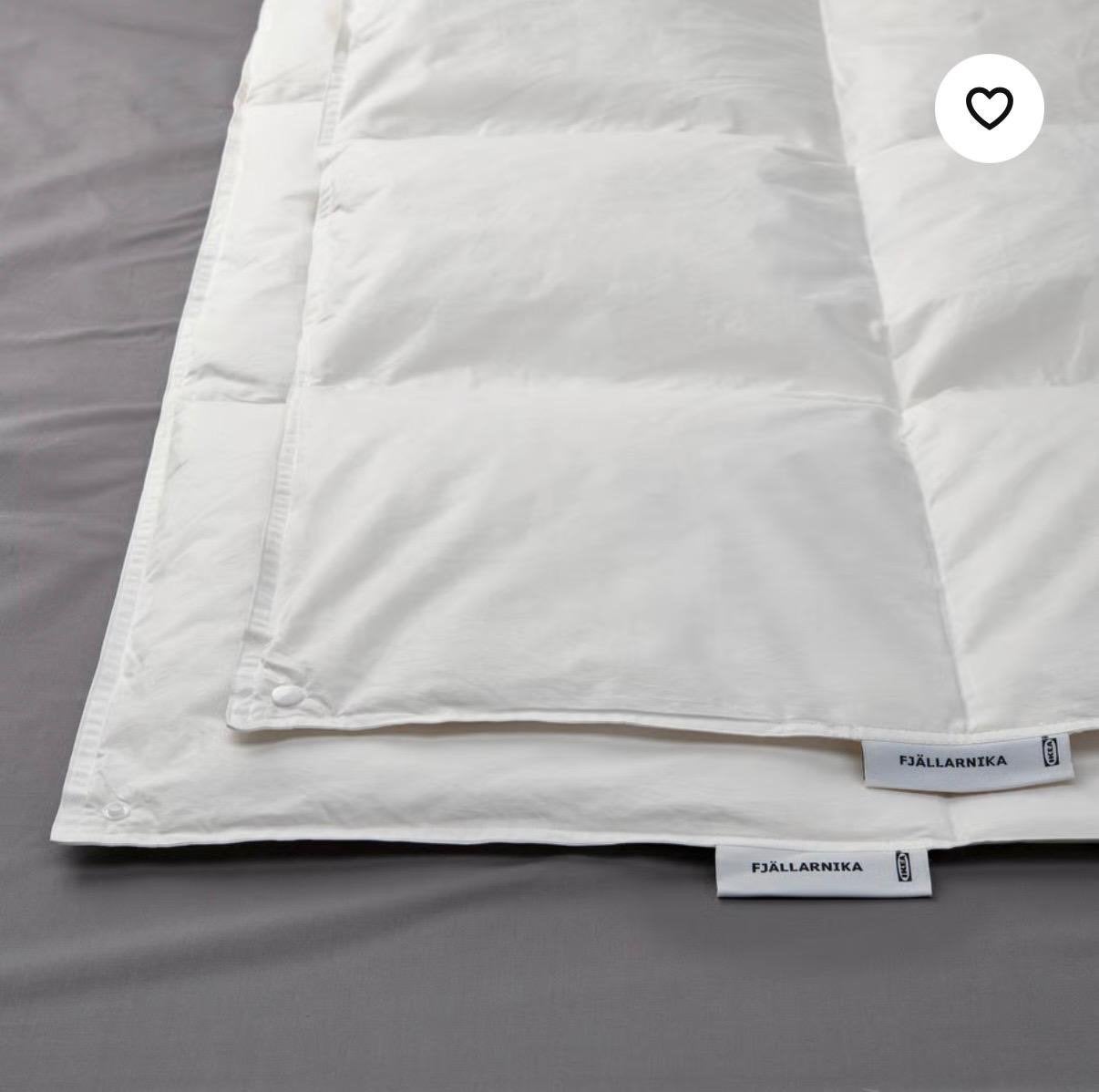 IKEA FJÄLLARNIKA All seasons dekbed, Wit, Tweepersoons, Dons en Veren, Ophalen of Verzenden
