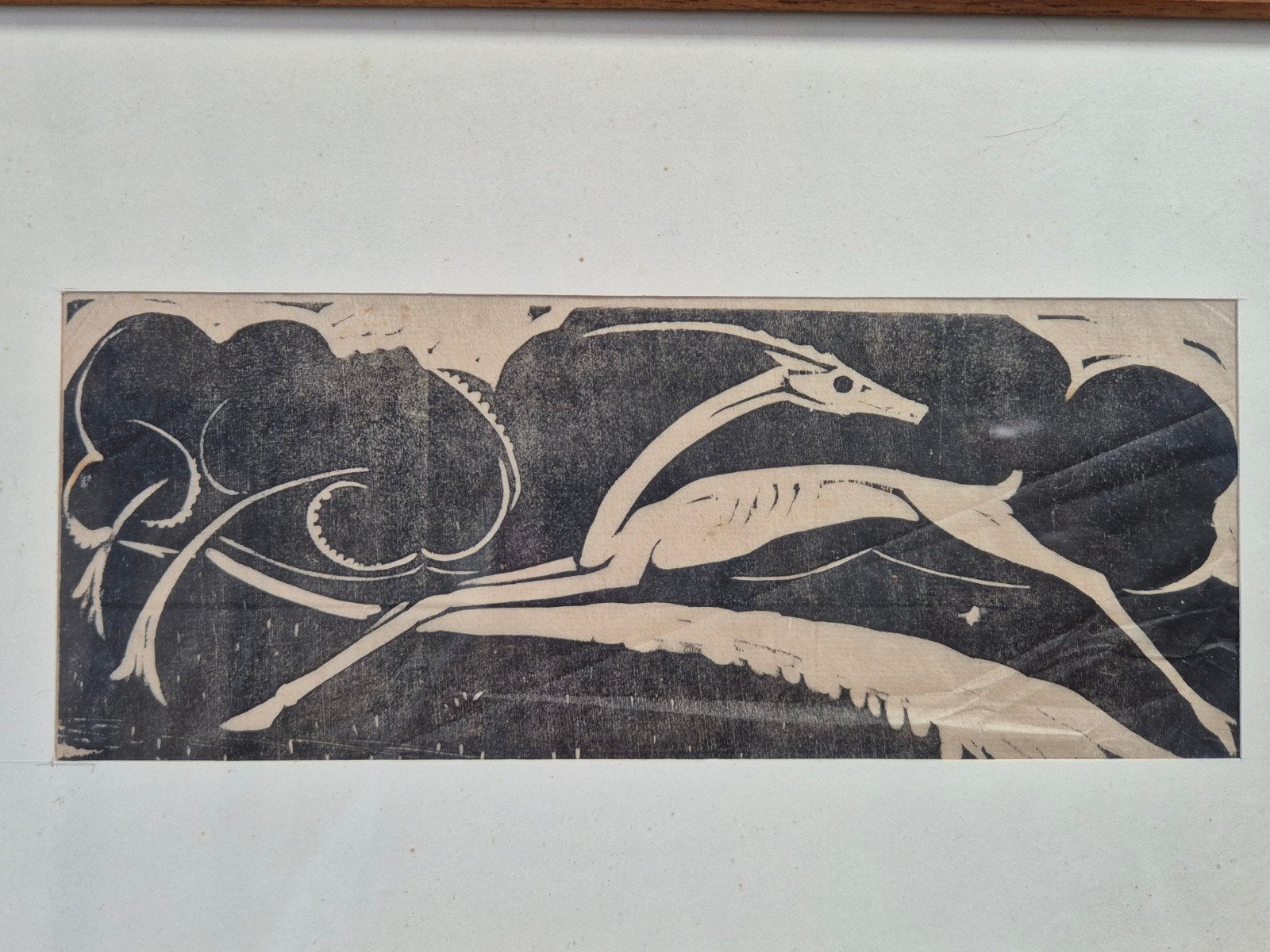 Houtsnedes Hildo Krop en L. Schwarz, Antiek en Kunst, Ingelijst, 1950 - 1999, Ophalen of Verzenden, Houtsnede