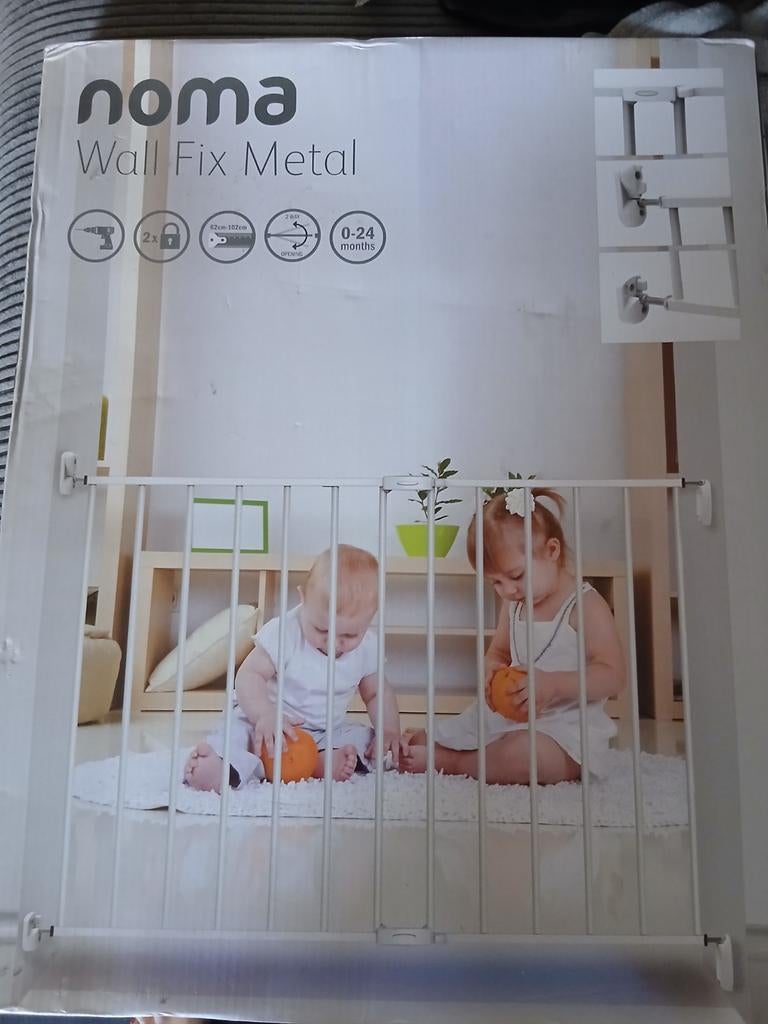 2x Noma Wall Fix Metal veiligheidshekje nieuw in doos, Ophalen, Nieuw, 100 tot 115 cm, Metaal of IJzer