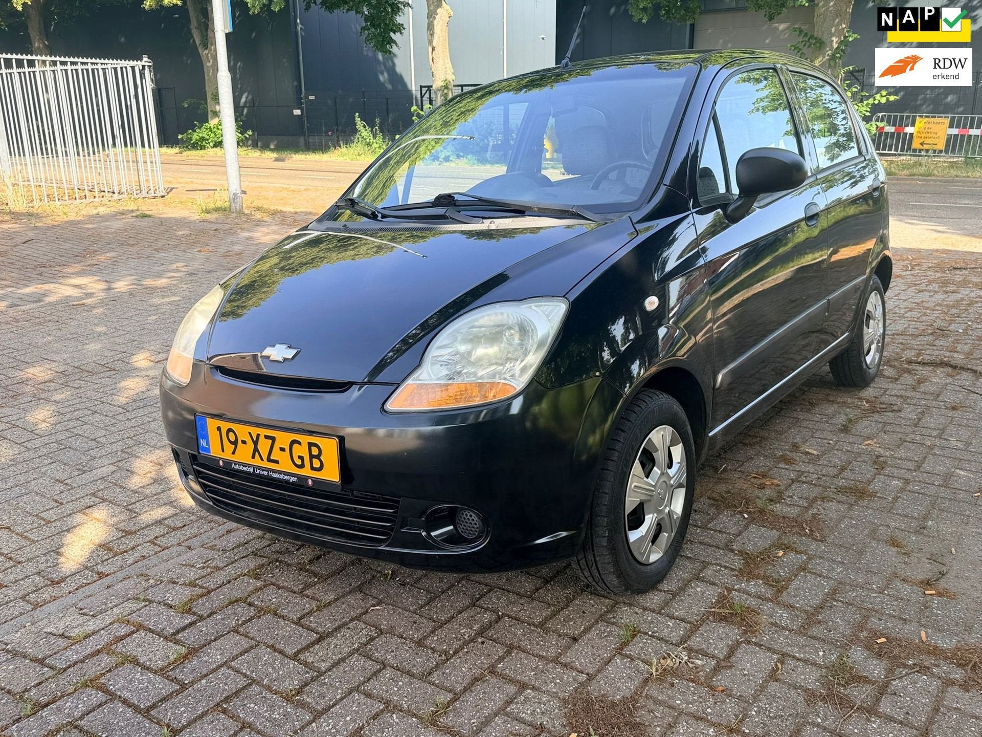 Chevrolet Matiz Benzine - APK 11-2026 - Rijdt goed, Auto's, Voorwielaandrijving, Gebruikt, Zwart, Origineel Nederlands
