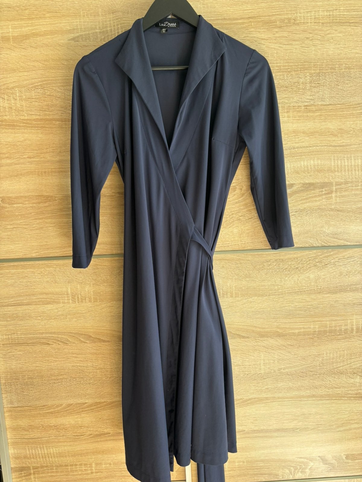 Mooie wikkeljurk van La Dress, Kleding | Dames, Maat 38/40 (M), Blauw, Ophalen of Verzenden, Zo goed als nieuw