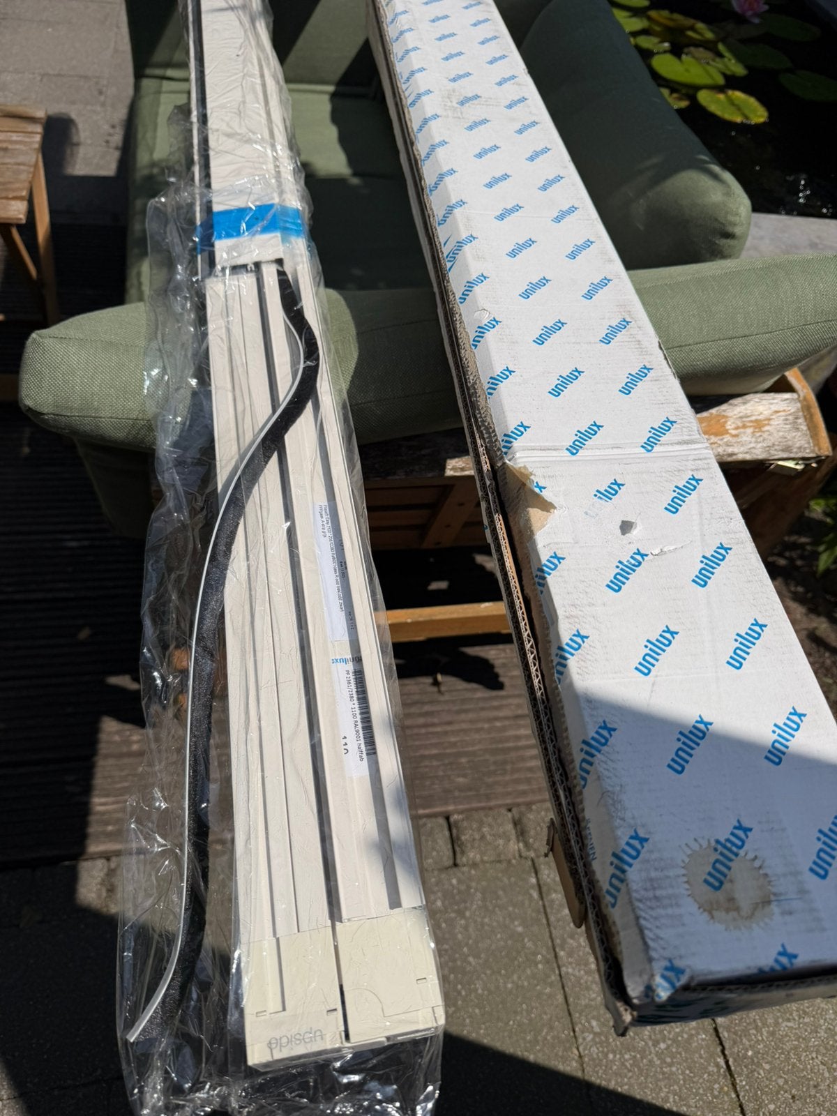 Unilux plissé hor / nieuw, Doe-het-zelf en Verbouw, Ophalen, Nieuw, Hordeur, Minder dan 200 cm