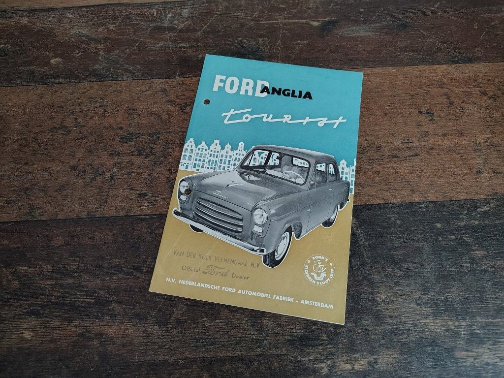 Folder: Ford Anglia / Tourist (1957), Verzenden, Gelezen, Ford
