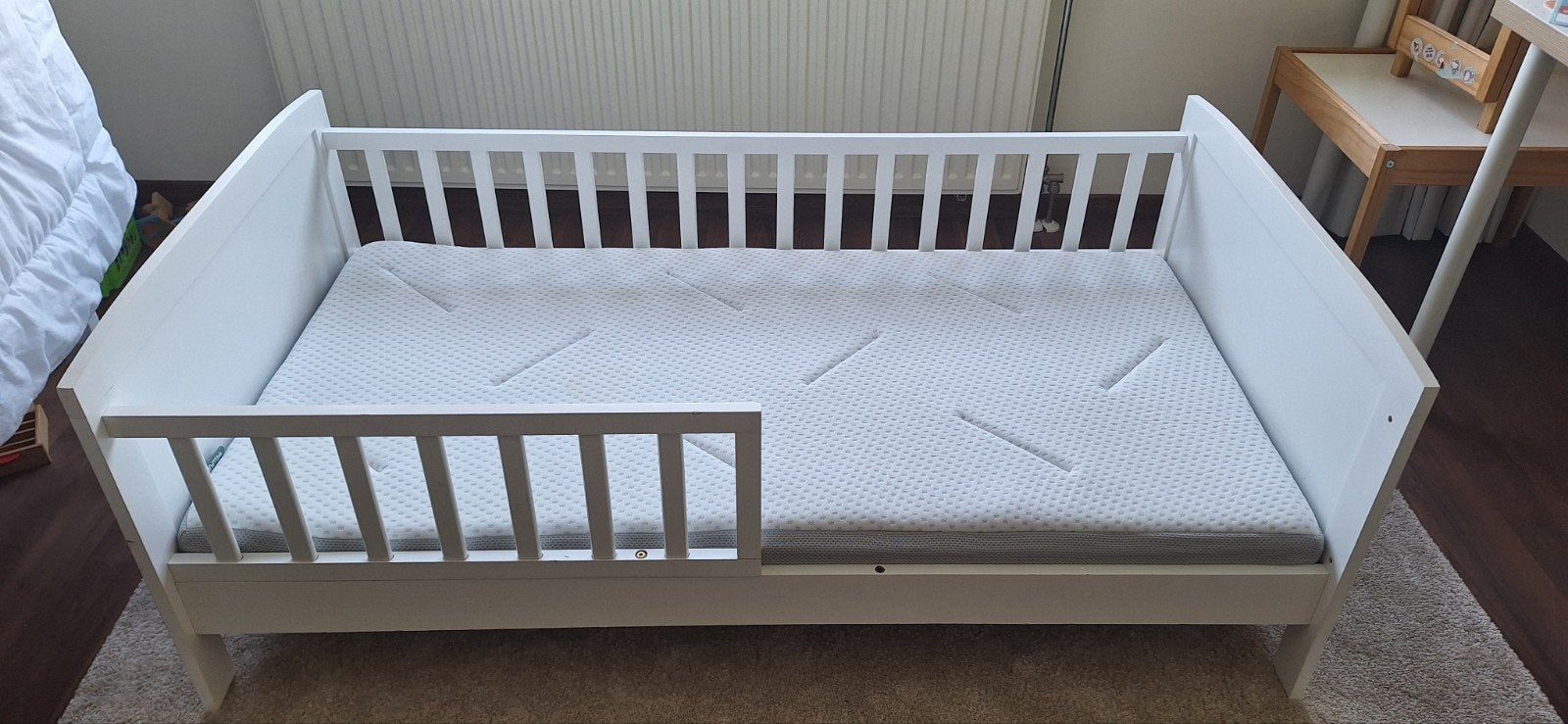 Kinderbedje, Ophalen, 140 tot 160 cm, 70 tot 85 cm, Matras