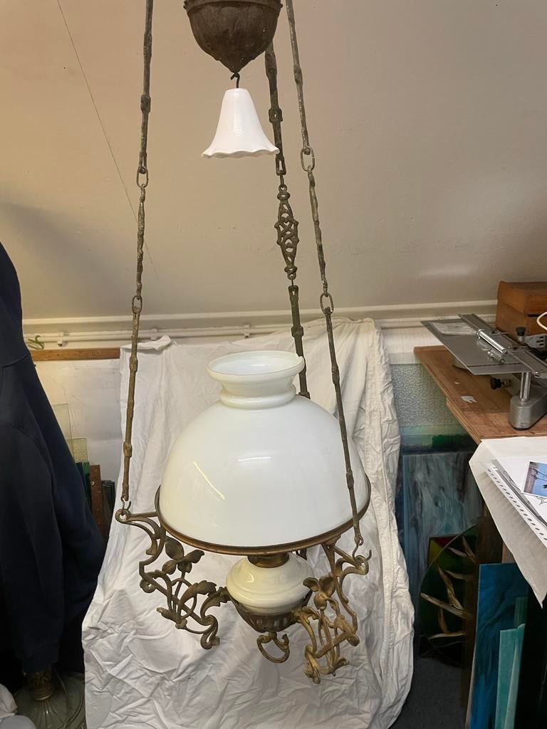 Antieke Petroleum Lamp - Sfeervolle Verlichting, Ophalen