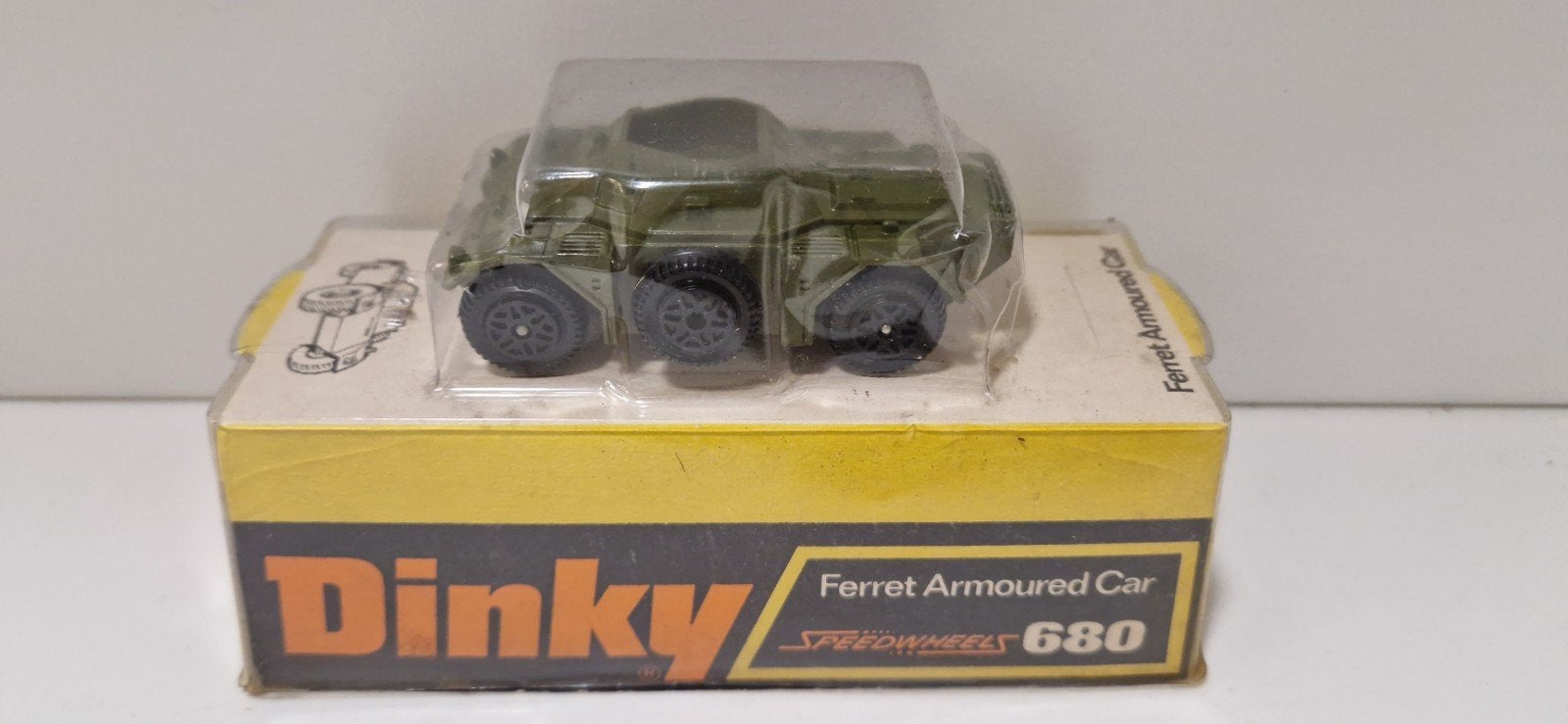 Dinky Ferret Armouref Car 680, Ophalen of Verzenden, Auto