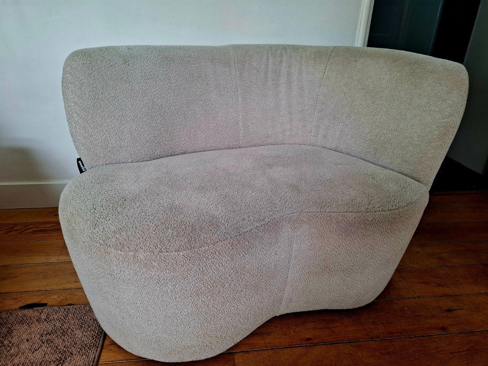 Fauteuil WOOOD Stone / crèmekleur, Ophalen, Gebruikt, 75 tot 100 cm, Minder dan 150 cm