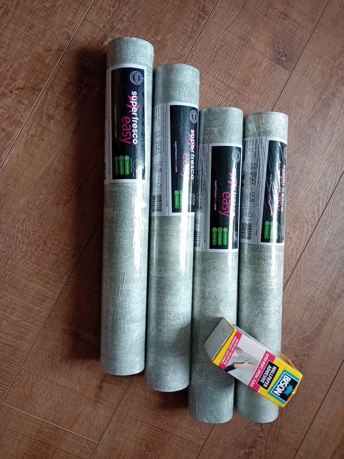 Vliesbehang Super Fresco Easy - Grijs/Wit Structuur, Overige merken, Wit, Structuur, Modern