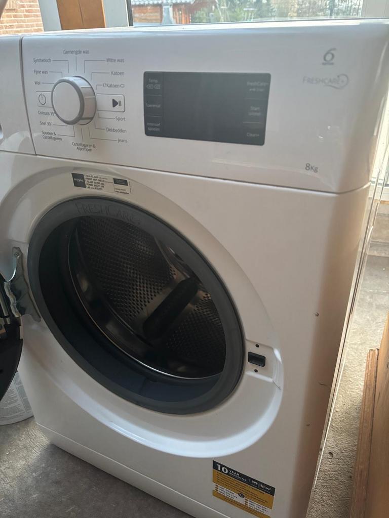 Whirlpool Wasmachine 8kg - FreshCare+ 6th Sense, Witgoed en Apparatuur, Wasmachines, Gebruikt, Ophalen of Verzenden, Voorlader