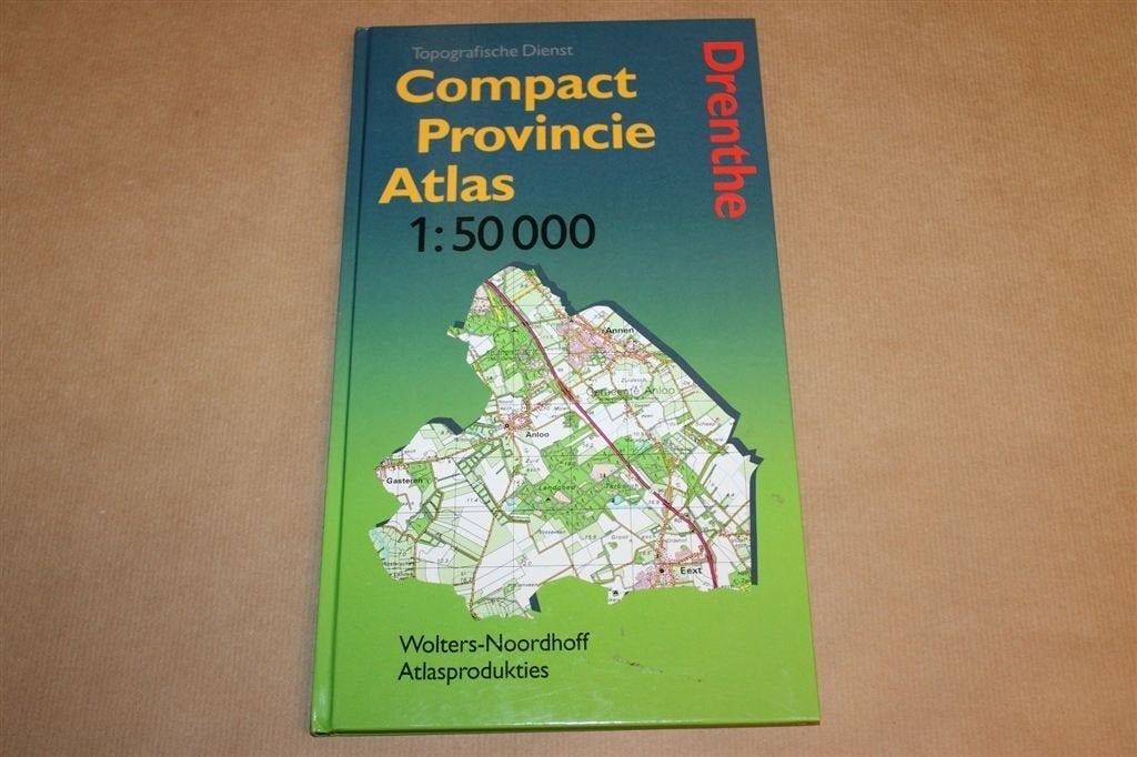 Compact Provincie Atlas Drenthe — Kaarten 1:50 000, Boeken, Gelezen, Ophalen of Verzenden, Landkaart, 1800 tot 2000