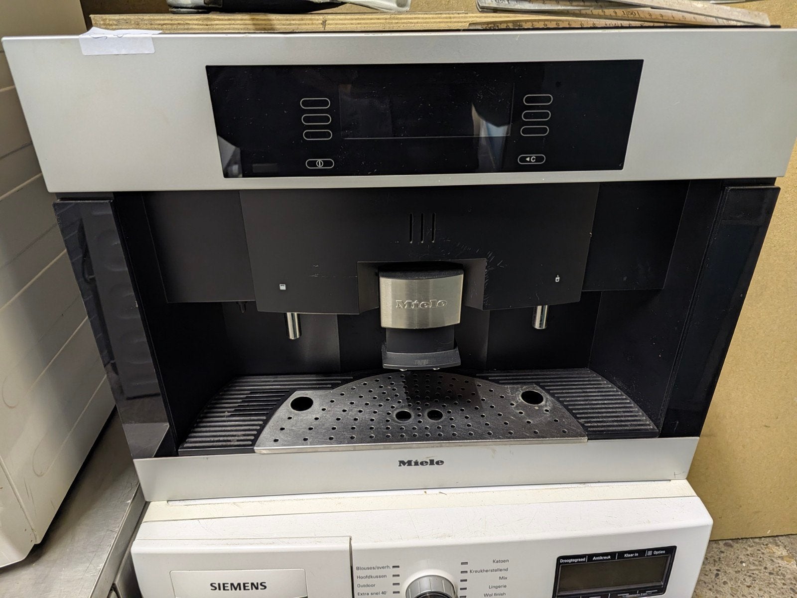 Nette Miele CVA 4080 Inbouw Koffieautomaat, Gebruikt, 10 kopjes of meer, Koffiemachine, Koffiebonen