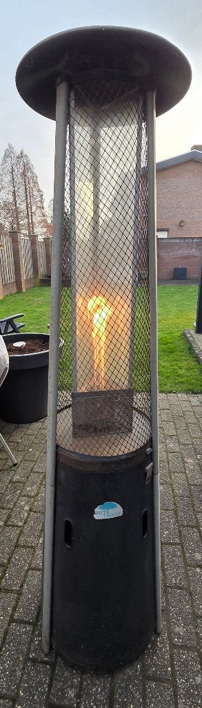 Mooie terrasverwarmer / sfeerhaard, Tuin en Terras, Terrasverwarmers, Ophalen, Gebruikt, Gas, Vloer
