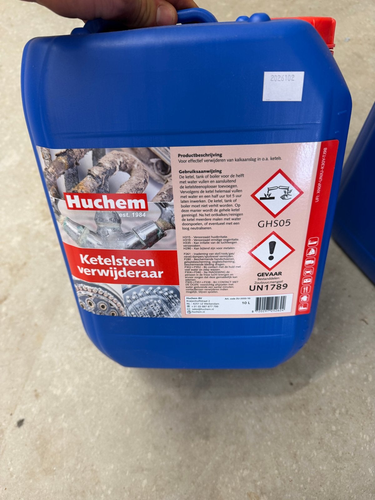 2 xHuchem Ketelsteen Verwijderaar 10L - Effectieve Ontkalker, Ophalen, Nieuw