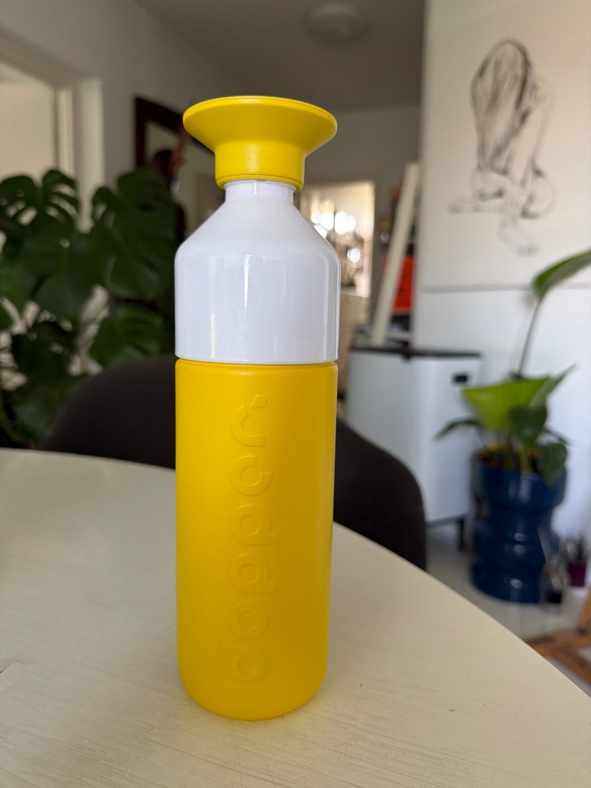 Dopper drinkfles geel - Zo goed als nieuw, Overige typen, Geel, Ophalen of Verzenden, Zo goed als nieuw