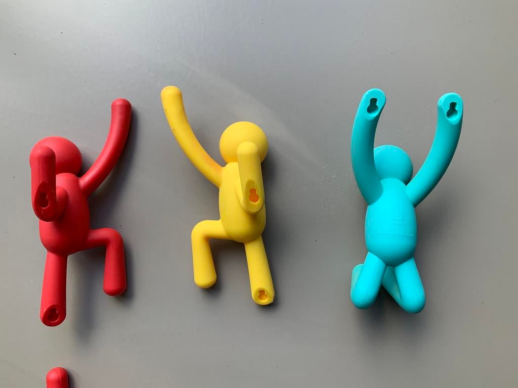 Umbra buddy haken - mannetjes, Kunststof, Gebruikt, Wandhaken, Ophalen of Verzenden